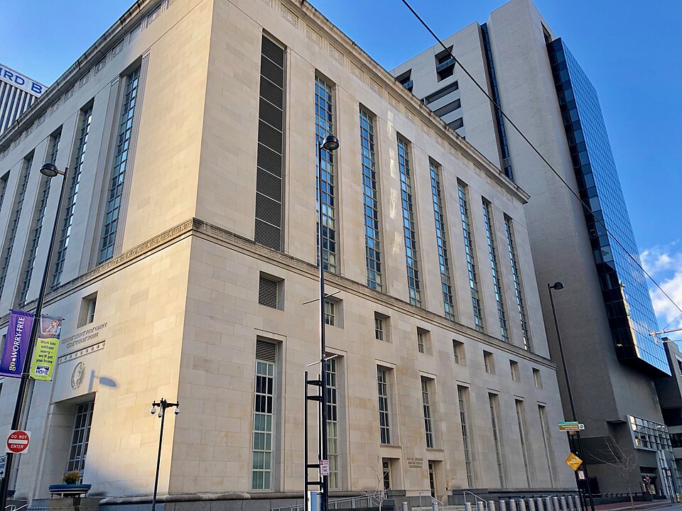The Potter Stewart U.S. Courthouse in downtown Cincinnati